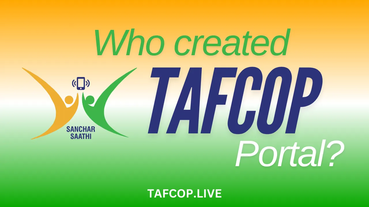 Who created the TAFCOP portal?